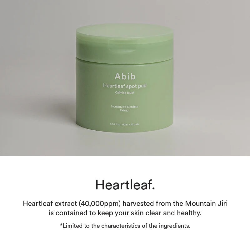 Abib Heartleaf spot pad Calming touch - 150ml. 80 pads