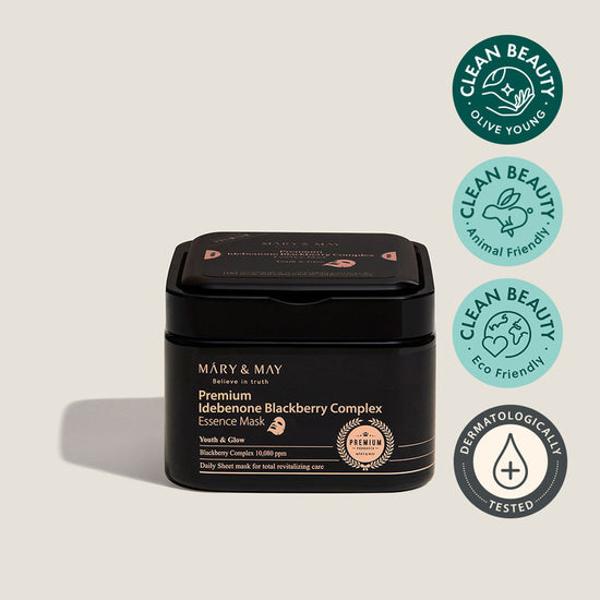 Mary&May Premium Idebenone Blackberry Complex Essence Mask 20EA/250g