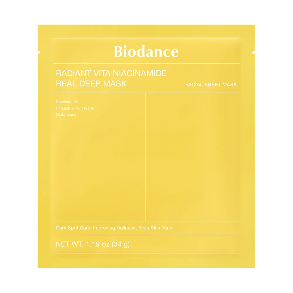 Biodance Radiant Vita Niacinamide Real Deep Mask (4 Masks)