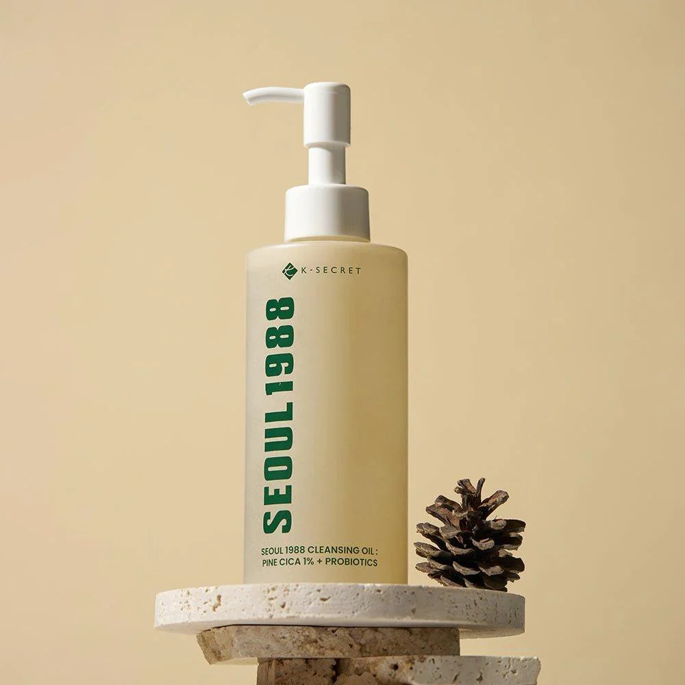 K-SECRET SEOUL 1988 Cleansing Oil: Pine Cica 1% + Probiotics 200ml
