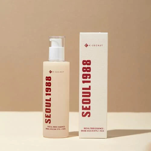 K‑SECRET SEOUL 1988 Essence: Snail Mucin 97% + Rice 100ml