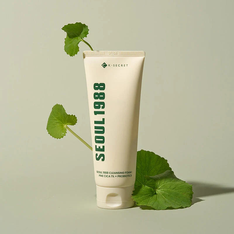 K-SECRET SEOUL 1988 Cleansing Foam: Pine Cica 1% + Probiotics 150ml