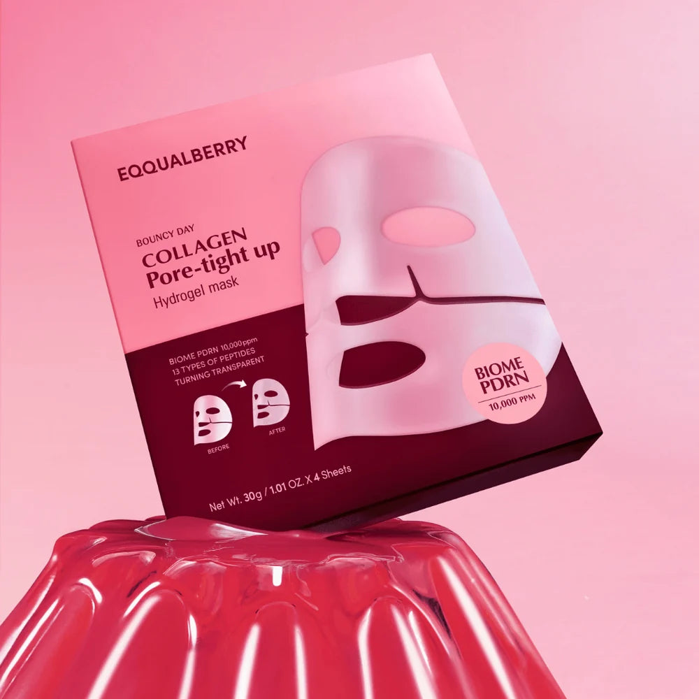 EQQUALBERRY Collagen pore-Tight Up Hydrogel Mask (4 masks)