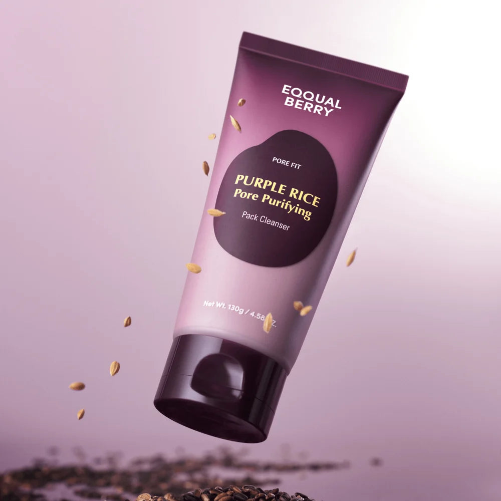EQQUALBERRY Purple Rice Pore Purifying Pack Cleanser 130g